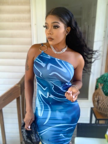 The wave pencil dress