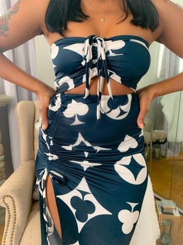 Ace of Spade skirt set