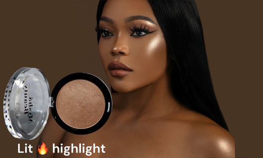 Lit highlighting powder