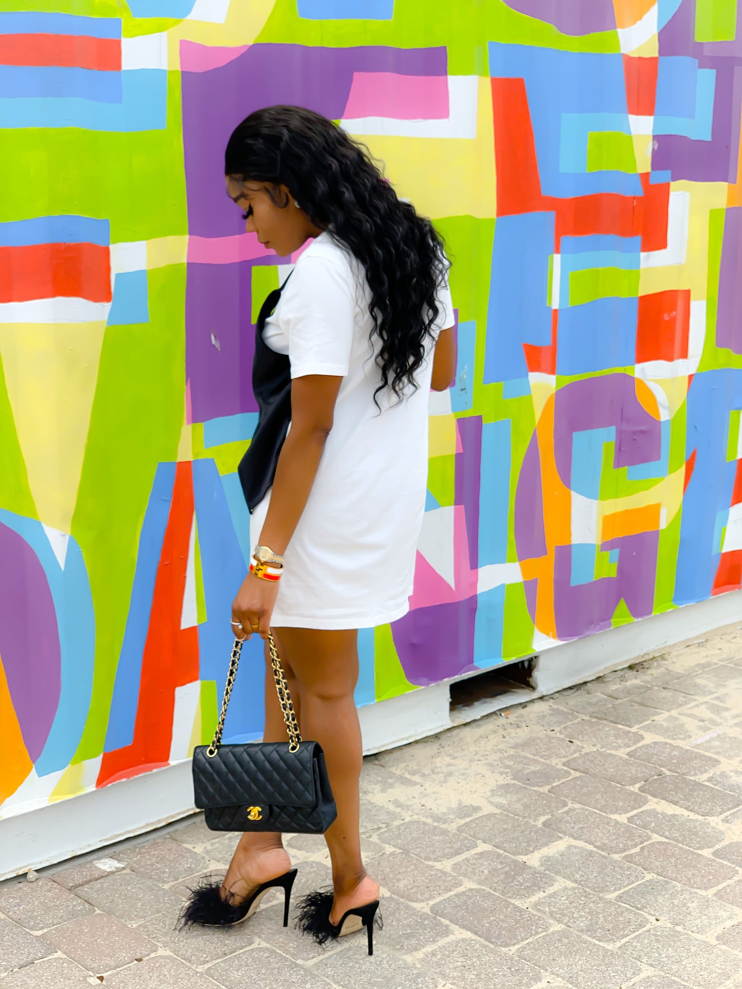 Slip T-shirt dress